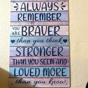 Positive thoughts poster